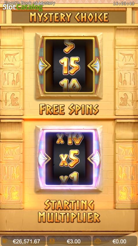 egypt's book of mystery slot demo